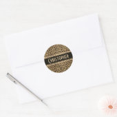 Leopard Spots Pattern Ronde Sticker (Envelop)
