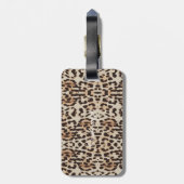 Leopard Spots Pattern Thunder_Cove Bagagelabel (Achterkant verticaal)