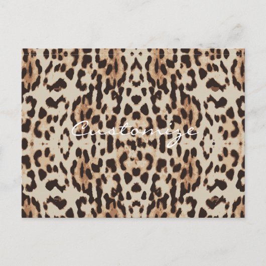 Leopard Spots Pattern Thunder_Cove Briefkaart (Voorkant)