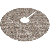 Leopard Spots Pattern Thunder_Cove Kerstboom Rok (Gekanteld)