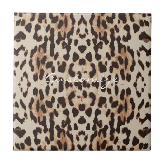 Leopard Spots Pattern Thunder_Cove Tegeltje (Voorkant)