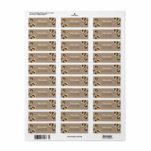 Leopard Spots Return Address Label (Full Sheet)