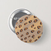 Leopard Spots Schilderen Aangepaste Pinback Button (Voorkant /achterkant)