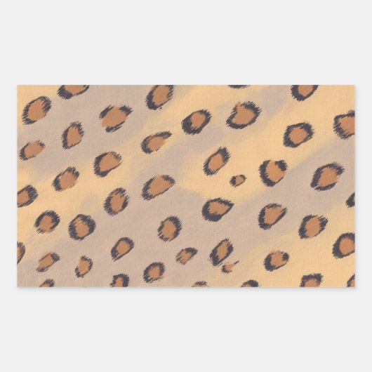 Leopard Spots Schilderen Aangepaste Stickers (Voorkant)
