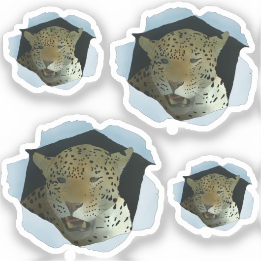 Leopard Sticker (Voorkant)