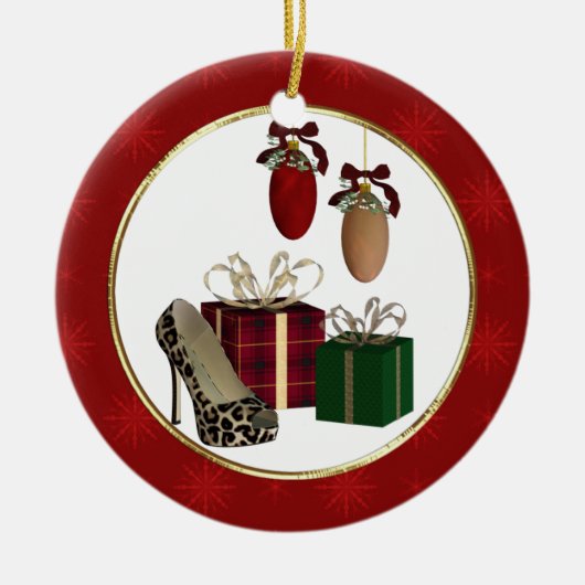 Leopard Stiletto Dons Ornement personnalisé (Devant)