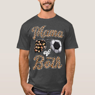 Leopard Sunbril Cheer Mam Soccer Mam of both Mo T-shirt