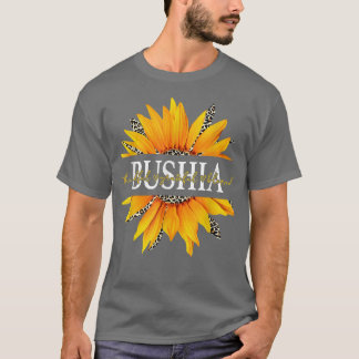 Leopard Sunflower Bushia Thankful Grateful Blessed T-shirt