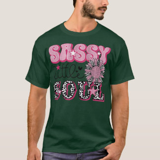 Leopard Sunflower Sassy Little Soul Western Countr T-shirt