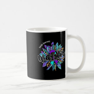 Leopard Sunflower Warrior Suicide Awareness Koffiemok
