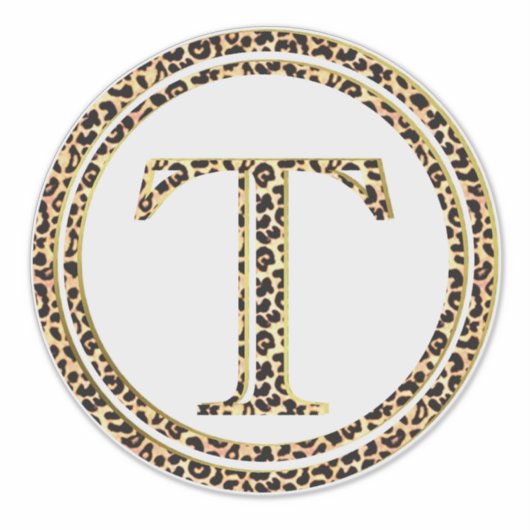 Leopard T Sticker (Voorkant)