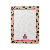 Leopard Teacher Notitieblok (Gedraaid)