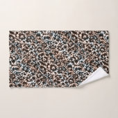 léopard, tendance, tacheté, marron, beige, peau, (Serviette à main)