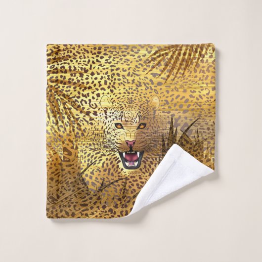 Leopard Territory 1 Bad Handdoek (Wasdoekje)