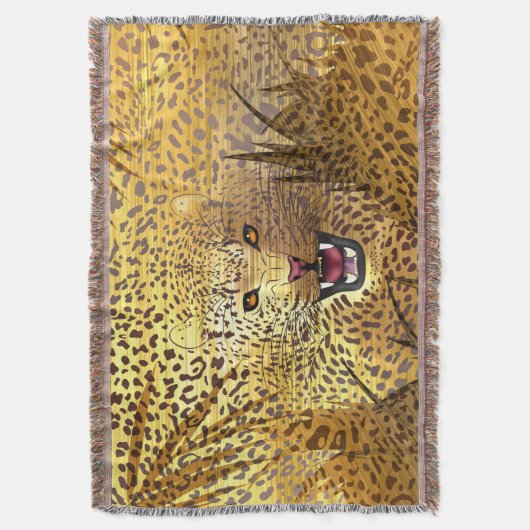 Leopard Territory 1 Deken (Voorkant Verticaal)