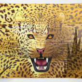 Leopard Territory 1 Drieluik Wenskaart (Binnenkant midden)