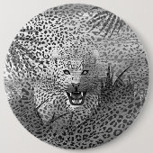 Leopard Territory 2 Ronde Button 6,0 Cm (Voorkant)