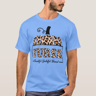 Leopard Thankful Grateful Blessed Pumpkin Hwerwee T-shirt