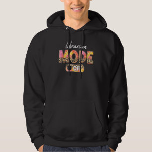 Leopard Tie Dye Librarian Mode Van dienst Zomer VI Hoodie