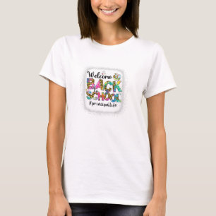 Leopard Tie Dye Welkom terug op school T-shirt