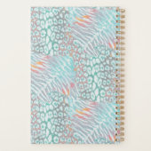 léopard, tigre, peau, tacheté, rayé, Turquoise, (Dos)