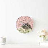 leopard Tortoise Clock Ronde Klok (Huis)