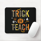 Leopard Trick of Teach Halloween School Herfst Aut Muismat (Met muis)