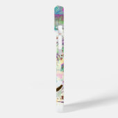 Leopard tropische bloemen Hawaiiaanse pastel abstr Case-Mate iPhone Case (Achterkant / Links)