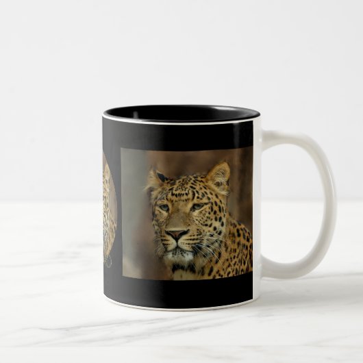 leopard tweekleurige koffiemok (Rechts)