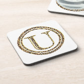 Leopard U Drankjes Onderzetter (Linkerzijde)