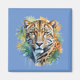 Leopard Vector Art Animal in de majestueuze Natuur Magneet