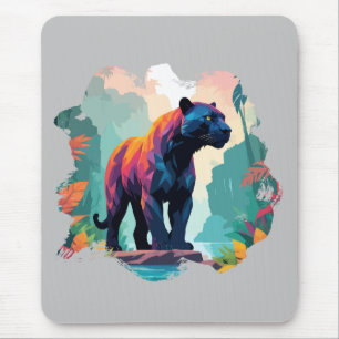 Leopard Vector Art Animal in de majestueuze Natuur Muismat