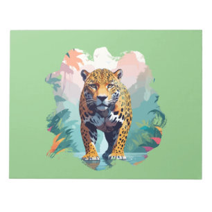Leopard Vector Art Animal in de majestueuze Natuur Notitieblok