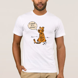 Leopard verliest vlekken - ik denk dat het stress  t-shirt