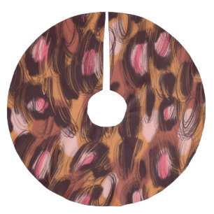 Leopard Vlekken Afrikaans Dierenpatroon Kerstboom Rok