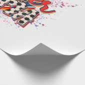 Leopard Voetbal Mama Bliksem Sport Moeder Cadeaupapier (Hoek)