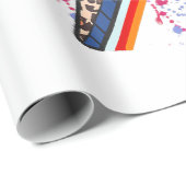 Leopard Voetbal Mama Bliksem Sport Moeder Cadeaupapier (Rol Hoek)