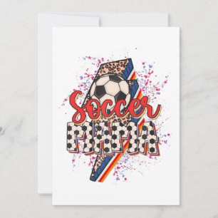 Leopard Voetbal Mama Bliksem Sport Moeder Kaart