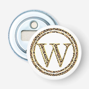 Leopard W Button Flesopener