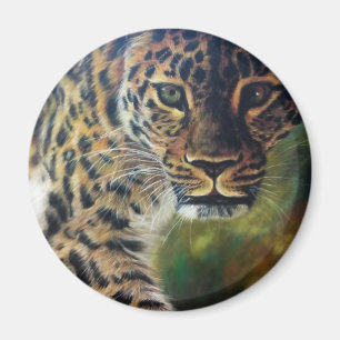 Leopard Walking op Sunset Magneet