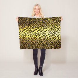 Leopard Wallpaper Animal Print Fleece Deken