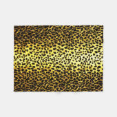 Leopard Wallpaper Animal Print Fleece Deken (Voorkant (Horizontaal))