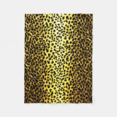 Leopard Wallpaper Animal Print Fleece Deken (Voorkant)