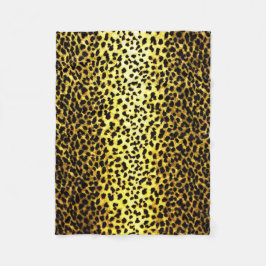 Leopard Wallpaper Animal Print Fleece Deken