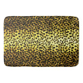 Leopard Wallpaper Faux Foto's Badmat (Voorkant)