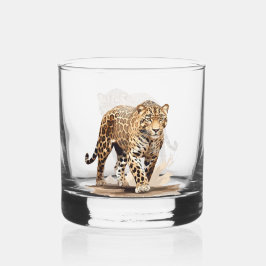 Leopard Whisky Glas