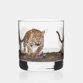 Leopard Whisky Glas