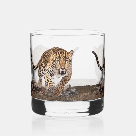 Leopard Whisky Glas (Voorkant)