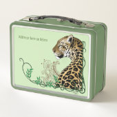 Leopard Wild Cat Groene Henna (Achterkant)