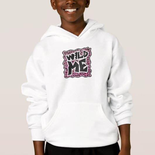 Leopard Wild Me Black en Hot Pink Design (Voorkant)